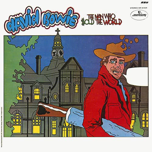 The Man Who Sold The World – cartoon cover artwork